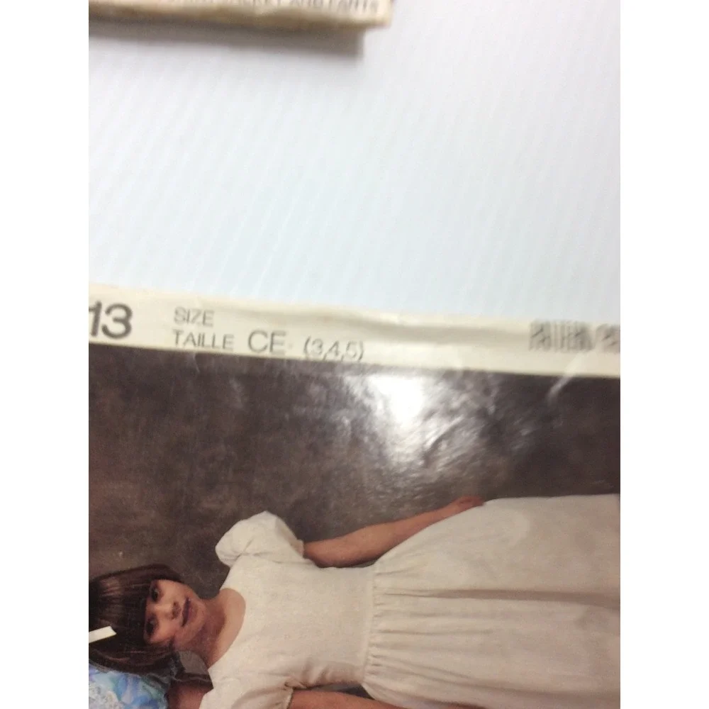 1990 McCalls P213 Vintage Sewing Pattern Childrens Anniversary Dress Size 3 4 5